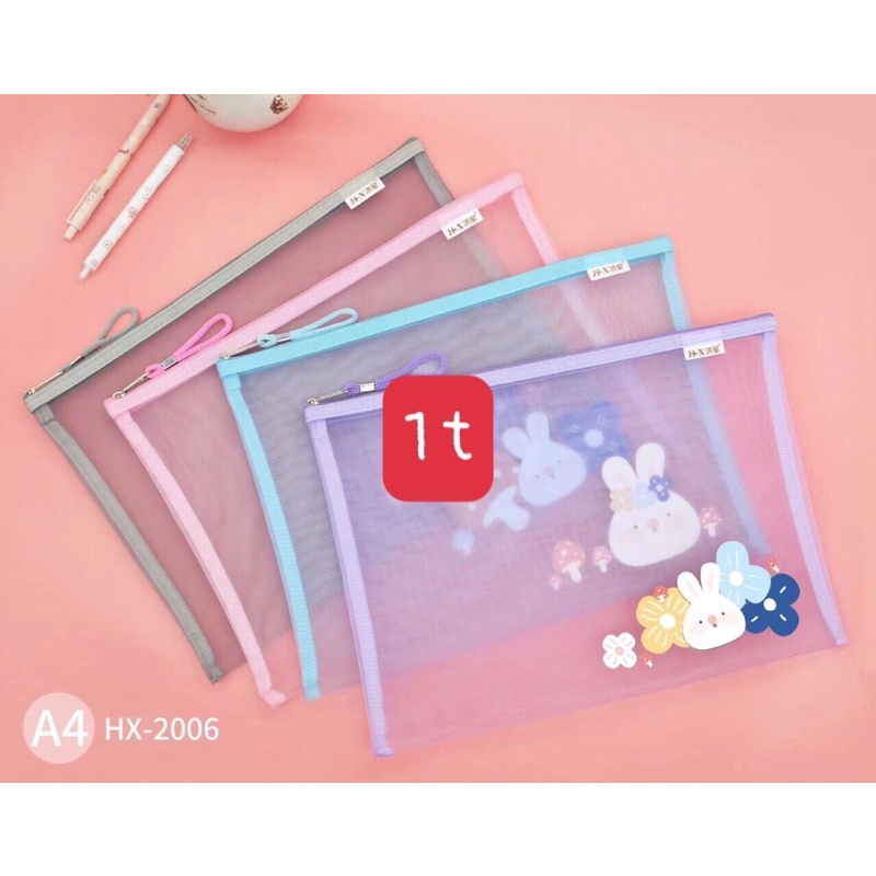 10 Túi Lưới A4 Đựng Đồ Dùng Học Sinh :Kích Thước 34 x 25 cm(mã số 8476)