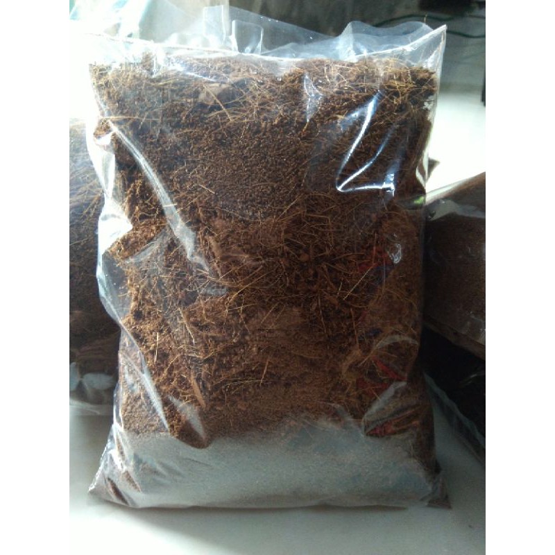 500g Mùn Dừa Trồng Cây - Lan - Trộn đất-hoa hồng-rau mầm