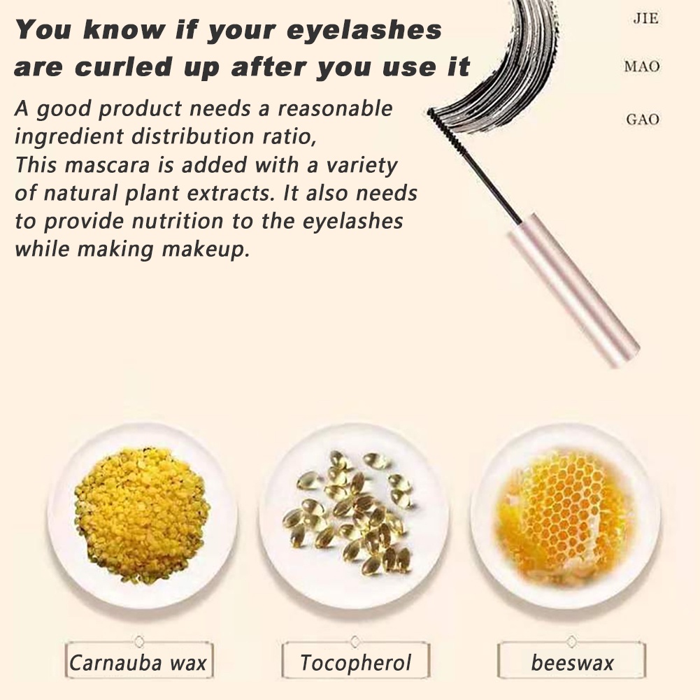 Mascara đầu cọ mảnh chống nước chống mồ hôi không nhòe lâu trôi giúp làm dài và làm dày lông mi
 | BigBuy360 - bigbuy360.vn