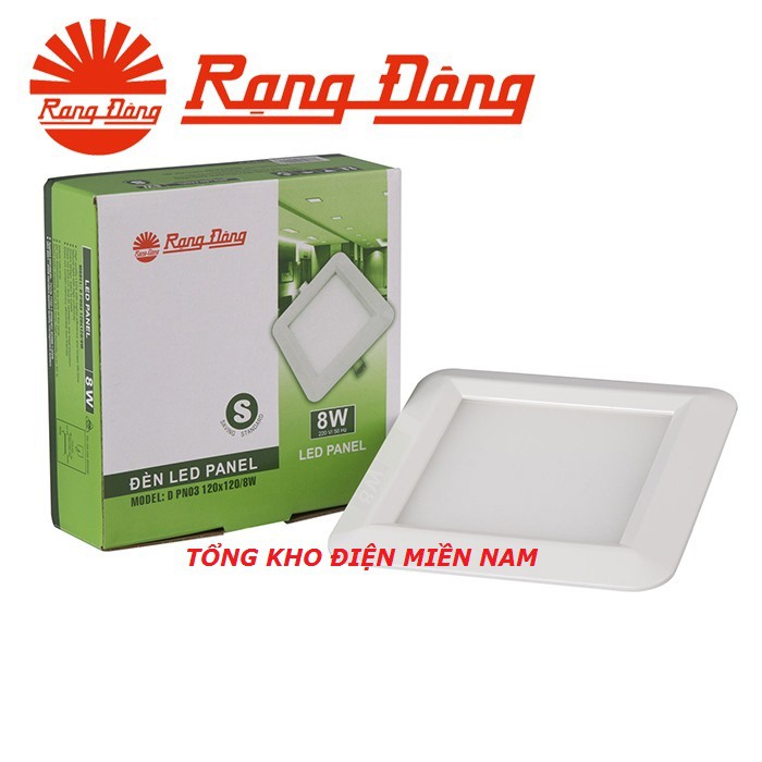 Đèn LED âm trần Vuông 8W DPN 03 120x120/8W Rạng Đông