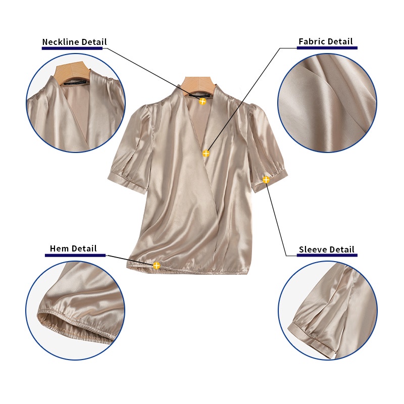 Zanzea Áo Nữ Tay Phồng Cổ Chữ V Thời Trang Quyến Rũ