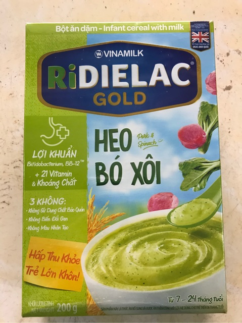 Bột ăn dặm RiDIELAC GOLD 200g