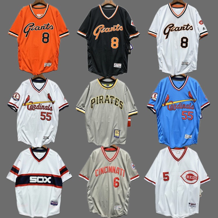 Mlb Áo Thun Bóng Chày Tay Lửng Dáng Rộng Phong Cách hip hop Cá Tính