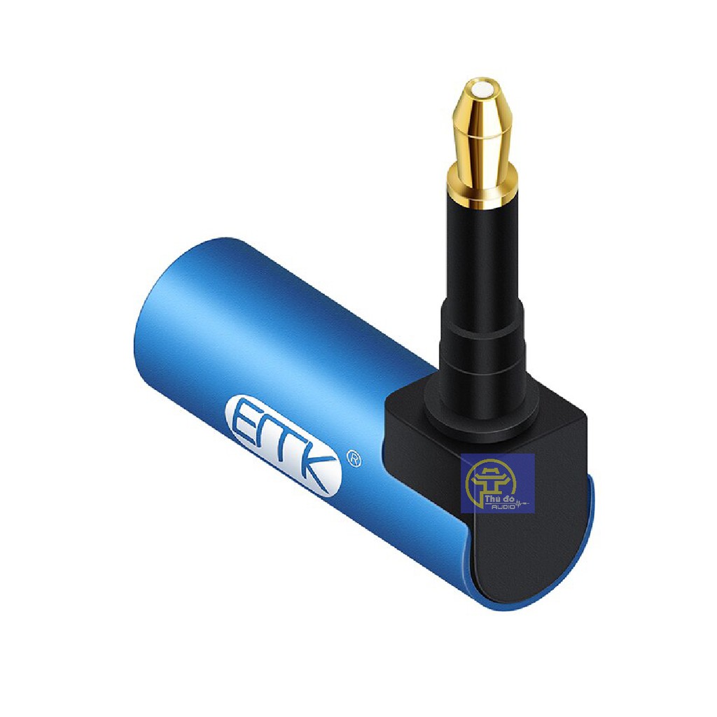 Đầu Chuyển Đổi Cáp Quang Toslink sang Mini Toslink 3.5mm SPDIF EMK cho loa Soundbar, TV- Chân vuông góc