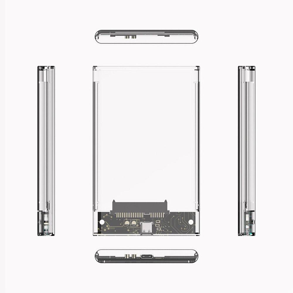 Hộp Đựng Ổ Cứng HDD Trong Suốt Kèm Cáp USB C Ốp