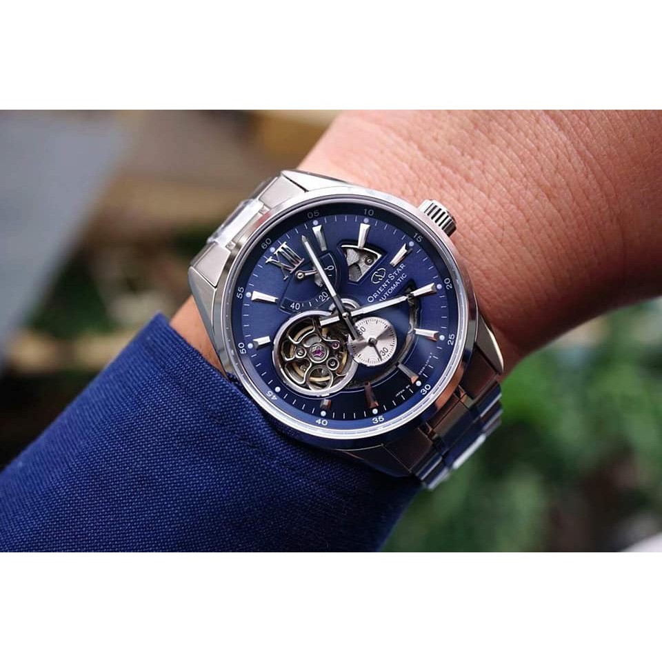 Đồng hồ nam Orient Star Skeleton SDK05002D0 Blue