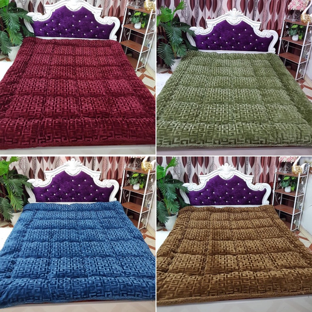 [ GIÁ TỐT ] Chăn Lông Cừu Chữ Vạn - Chăn Cừu Chữ Vạn Đại Hàn in 3D -  Loại Khổ Lớn 2mx2m2 nặng 3.3-3.4 kg