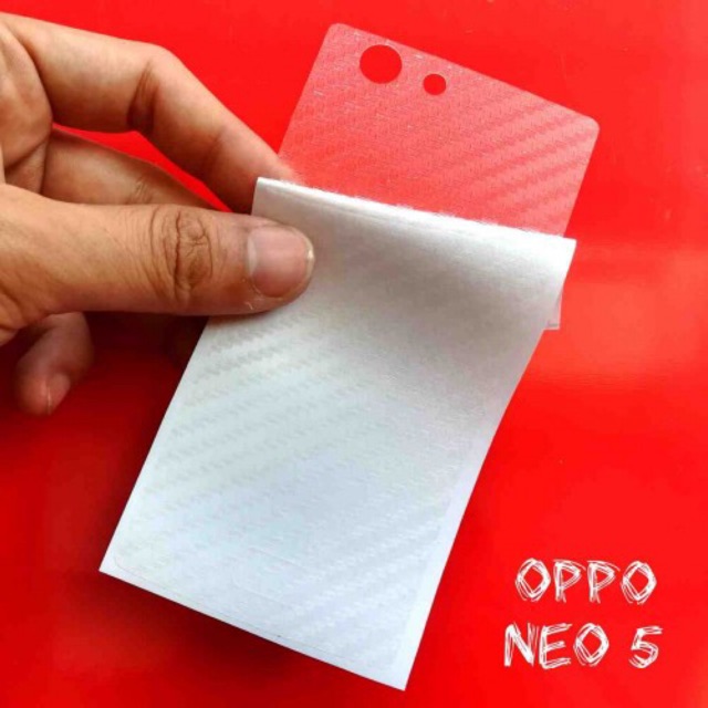 Bộ 3 miếng dán cacbon mặt lưng oppo neo5,A31,Neo 5