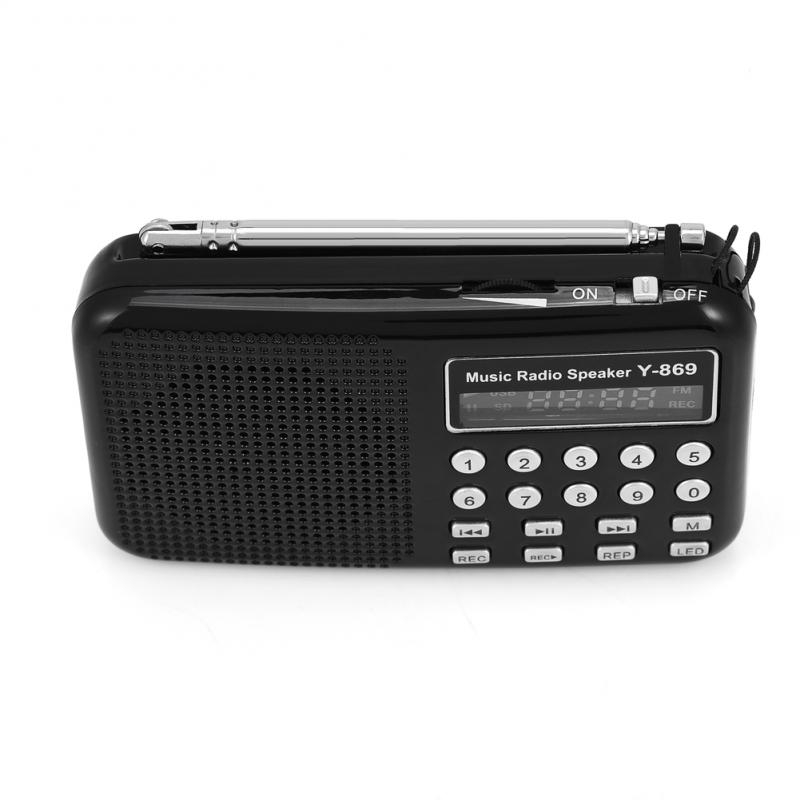 Loa mini tích hợp đèn LED hỗ trợ FM Radio TF USB