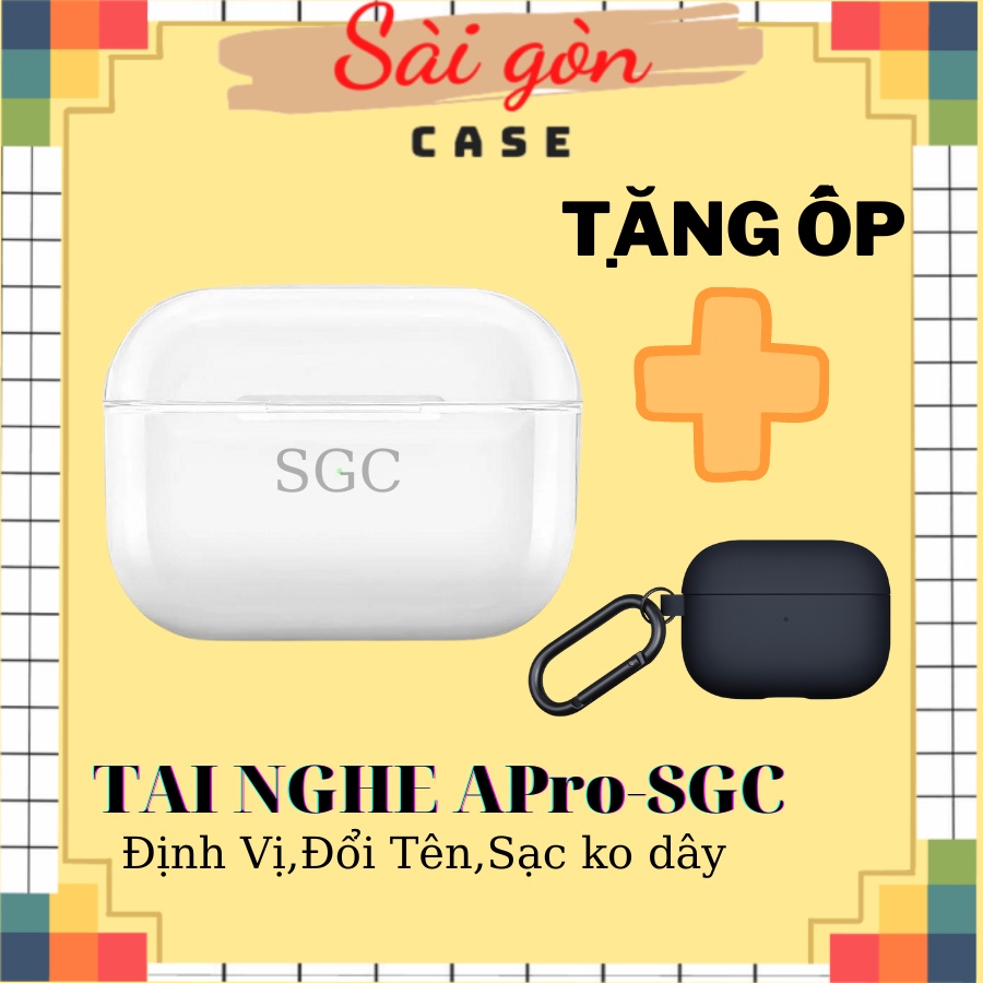 Tai nghe bluetooth nhét tai PRO-SGC công nghệ TWS Chuẩn 5.0 âm thanh vòm hỗ trợ sạc không dây Kháng Nước BH 6 tháng