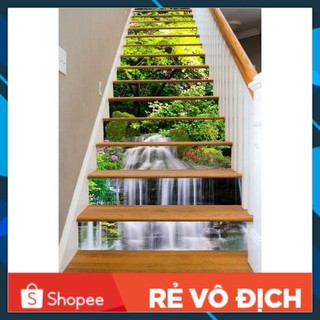 [HOT] Bộ Tranh lụa 3D 10 bậc trang trí cầu thang (Có kèm keo dán)