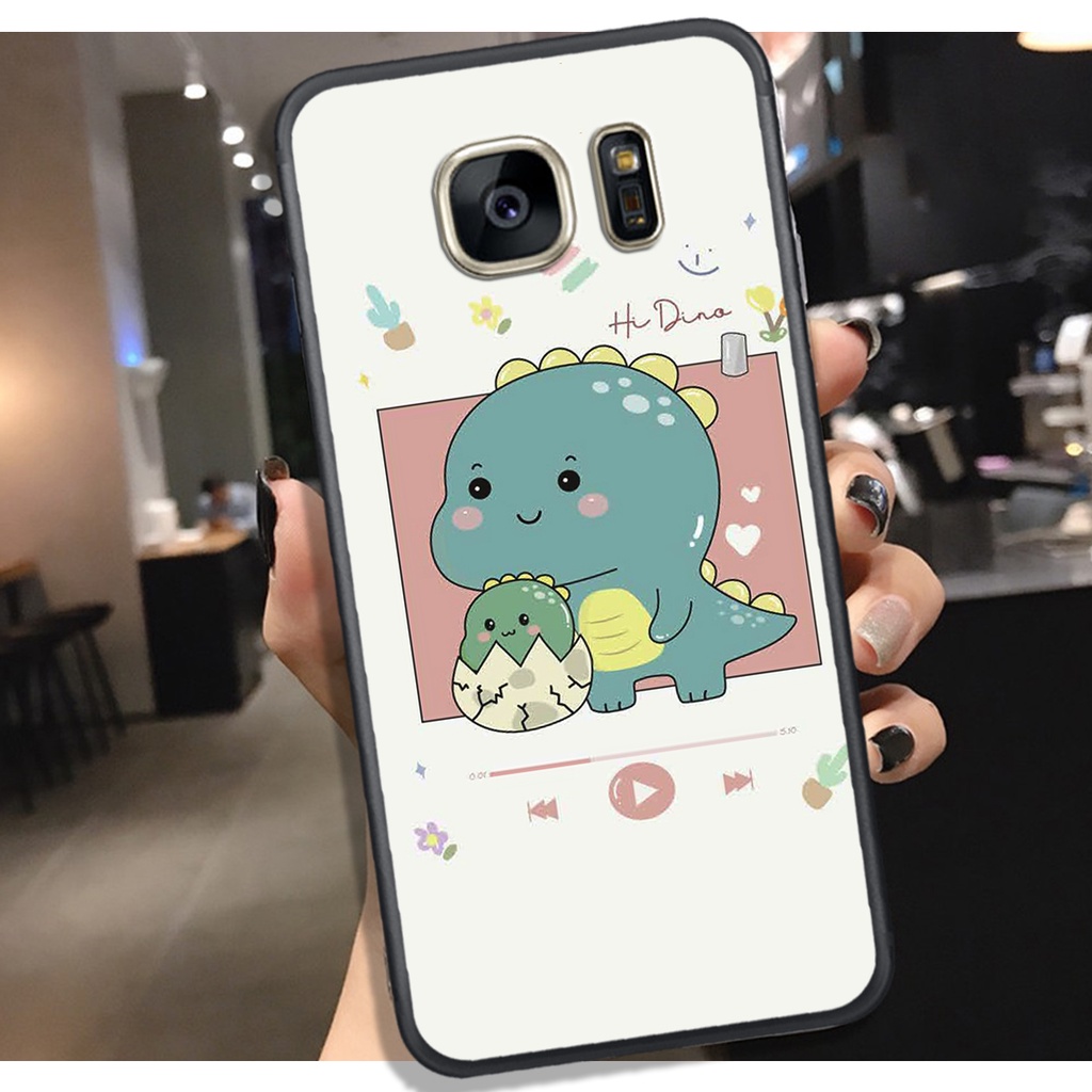 [HOT]ỐP SAMSUNG S6 - S6E = S7 - S7E , IN HÌNH KHỦNG LONG CHIBI SIÊU DỄ THƯƠNG.