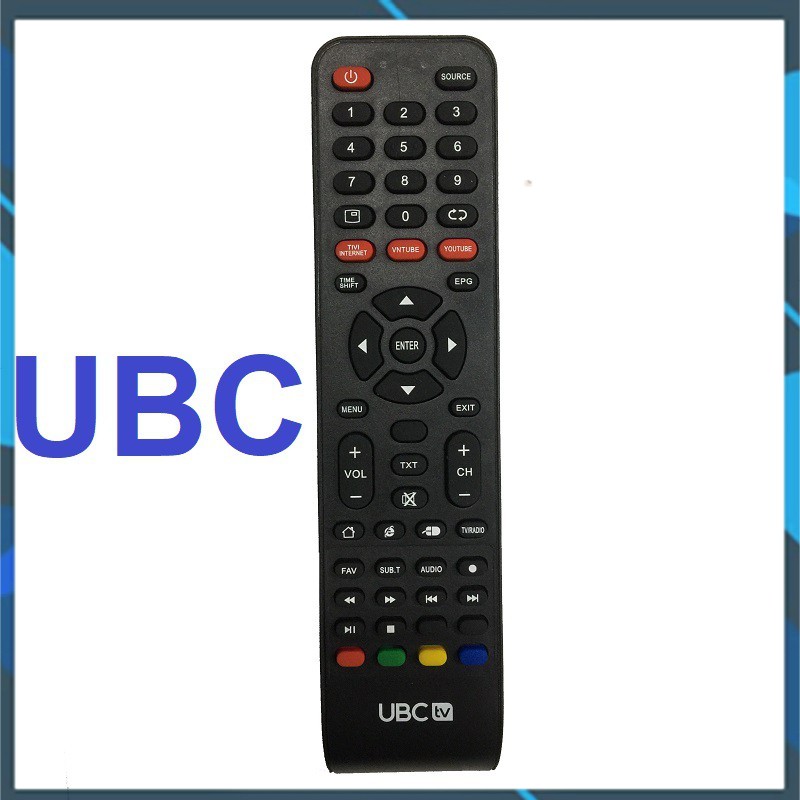 Remote điều khiển tivi UBC smart mẫu 3