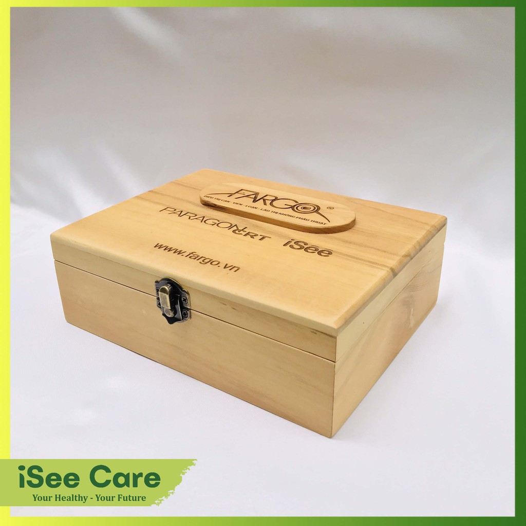 Hộp gỗ Fargo chuyên dụng cho người dùng kính áp tròng Ortho-K