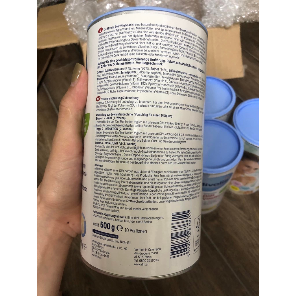 Sữa giảm cân Mivolis 500g