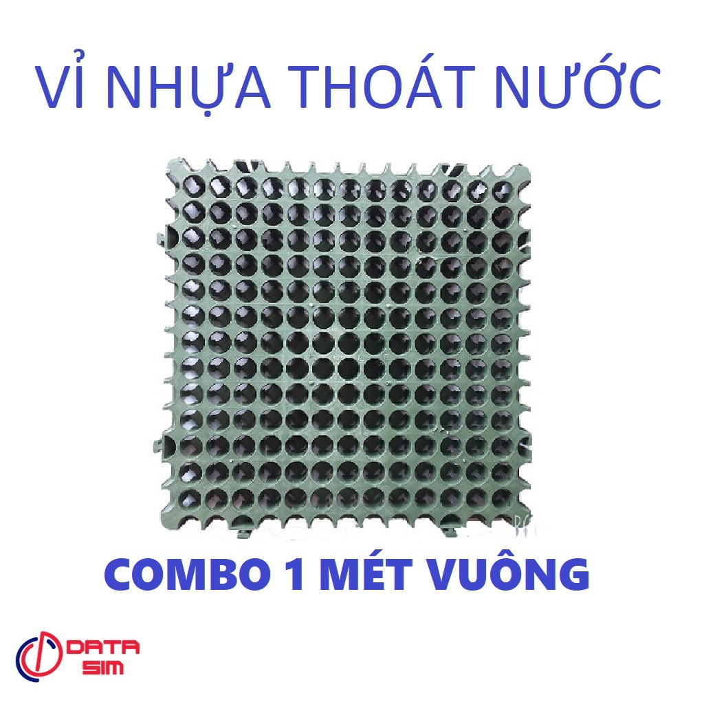 Combo 1 mét vuông vỉ nhựa thoát nước vườn trên mái