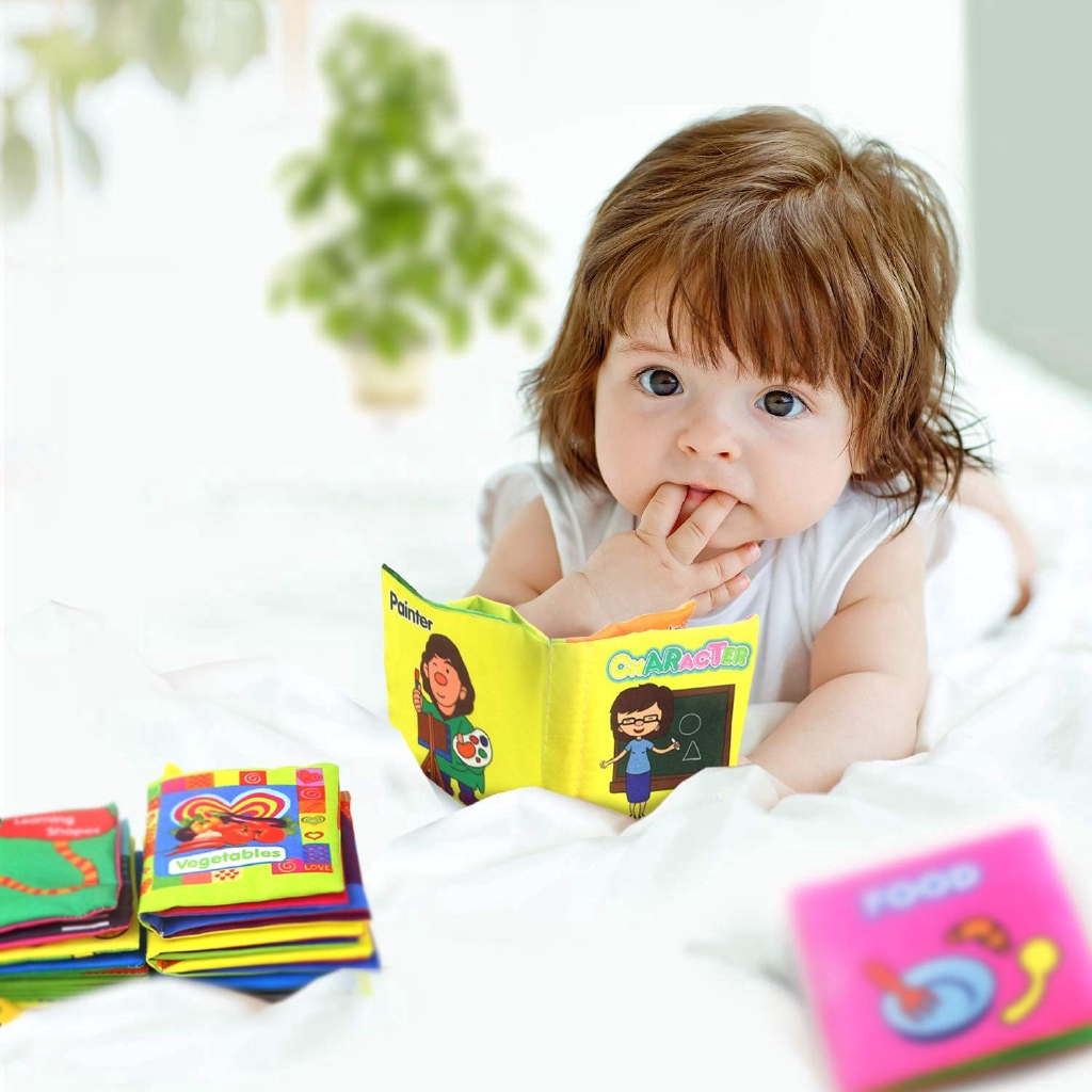 Sách vải mềm không độc hại cho bé tập đi