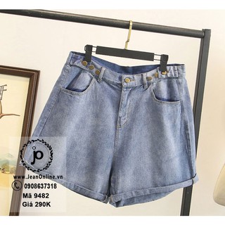 Bigsize Nữ - Quần Short Jean6 Nút (MS 9482) ngoại cỡ - hàng có sẵn