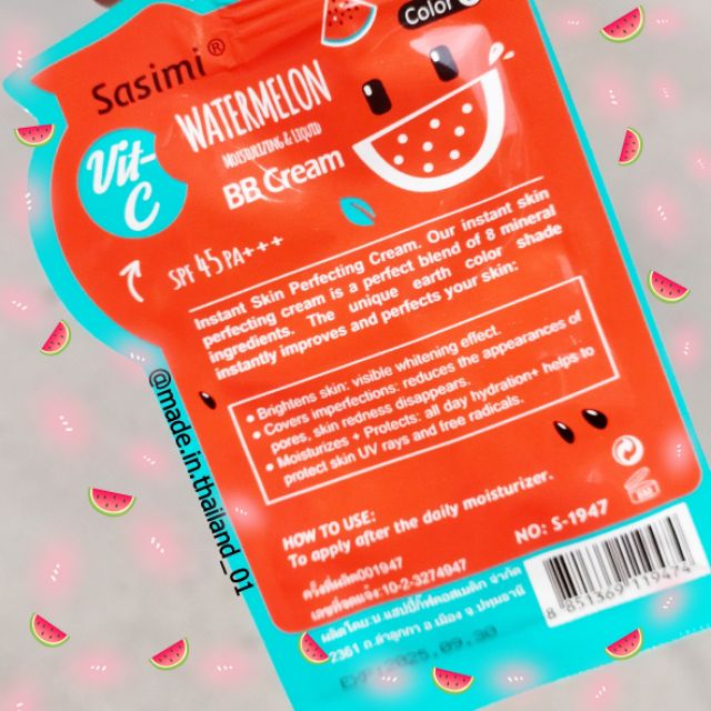 Gói BB cream trang điểm Sasimi dưỡng ẩm SPF 45+++ - Thái Lan | BigBuy360 - bigbuy360.vn