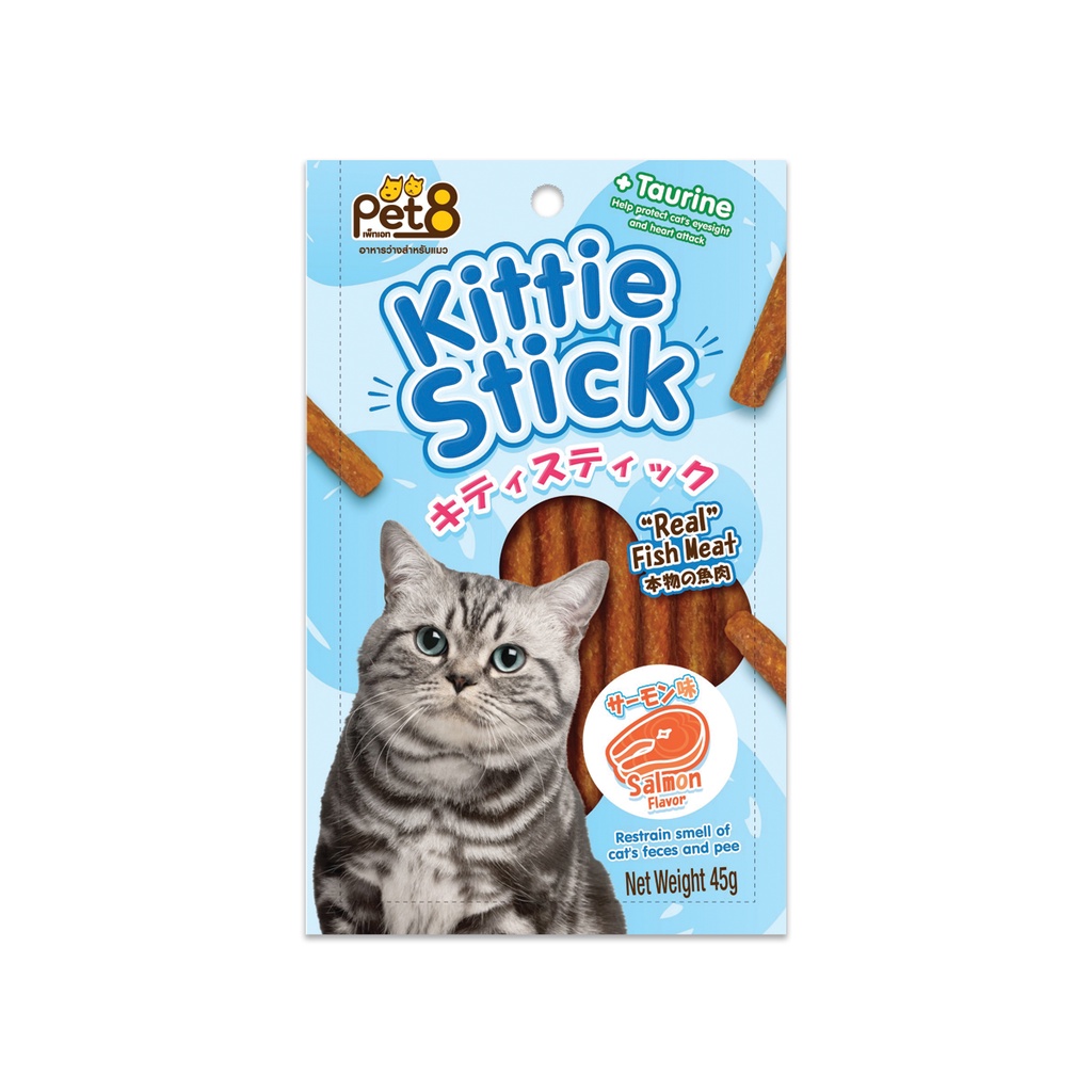🇹🇭 Bánh thưởng cho mèo PET8 KITTIE STICK Nhiều Vị 40g