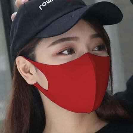 Khẩu Trang Vải Su 3D ( Màu đỏ)