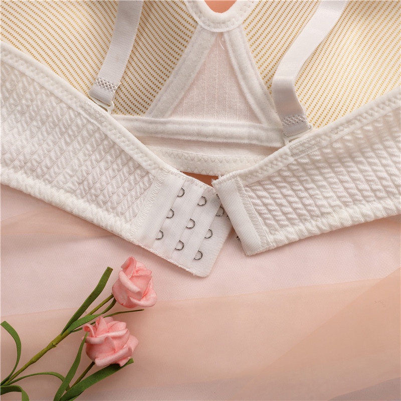 Áo lót vải cotton Không Gọng Kẻ Sọc Thời Trang Size 32-38AB
