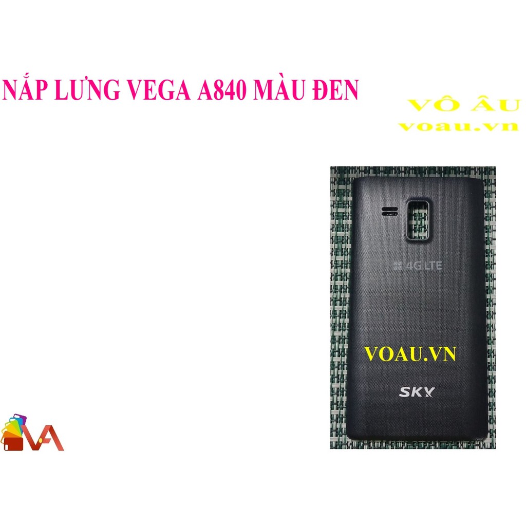 NẮP LƯNG VEGA A840 MÀU ĐEN [chính hãng]