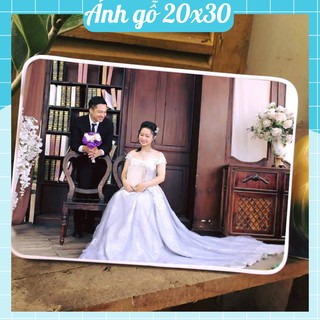 In Ảnh Gỗ 20x30 cm để bàn - Khung Ảnh để bàn gỗ in ảnh theo yêu cầu