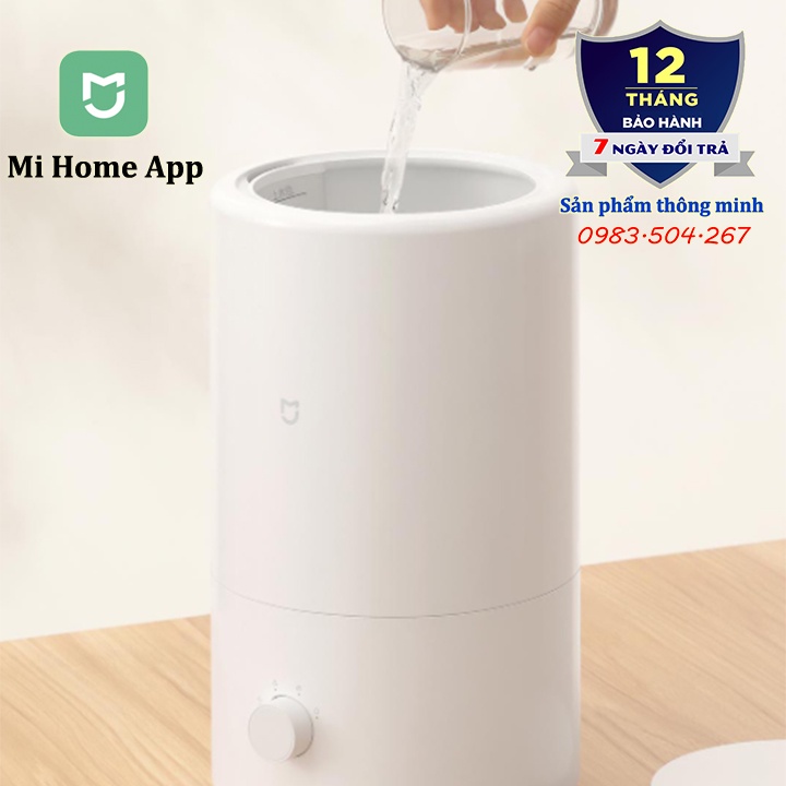 Máy phun sương tạo ẩm thông minh Mijia Smart Humidifier MJJSQ04DY - Ion kháng khuẩn - Kết nối App Mi Home - Dung tích 4L