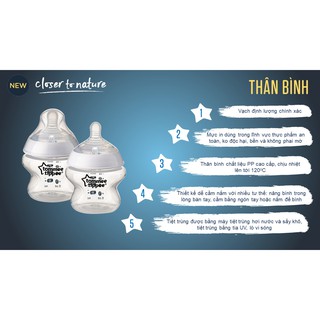 Bình sữa Tommee Tippee Closer to Nature PP 150ml