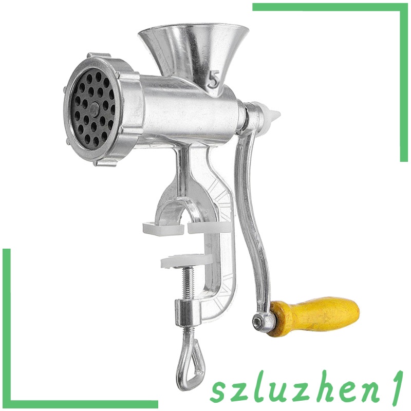 [Hi-tech]  Stainless Steel Manual Meat Grinder Mincer Tool Table Hand Crank Sausage L