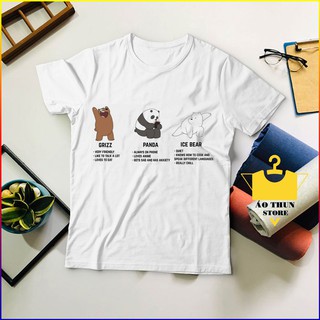 Áo Phông 3 con gấu - We Bare Bears