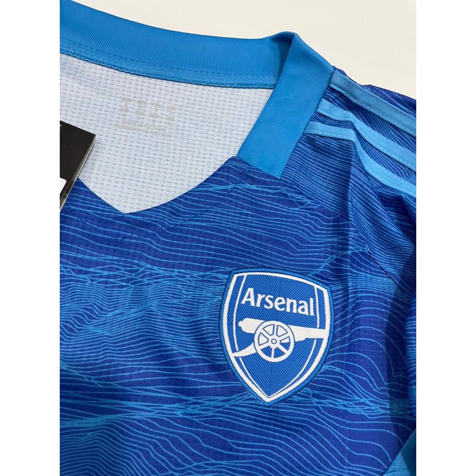 Áo Bóng Đá Câu Lạc Bộ Arsenal -Xanh-Mẫu 2021 2022 - Chất Polyeste - Hàng Thái  full logo