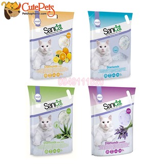 Cát thủy tinh Sanicat Silica Gel 5L Dành cho mèo - Cutepets
