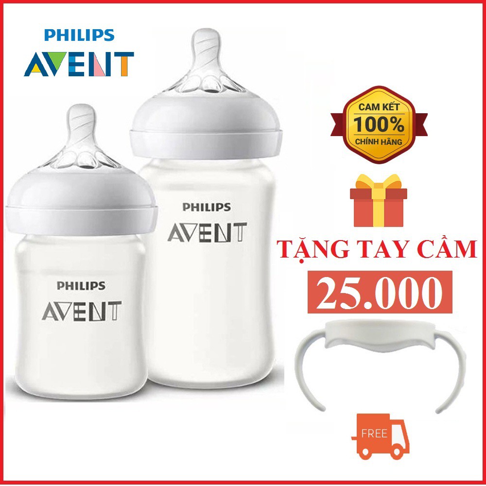 Bình sữa thủy tinh Avent tráng Silicon chính hãng 125ml 240ml 300ml