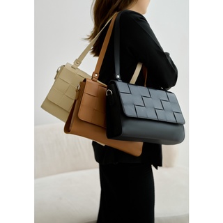 OLV - Túi Black Woven Shoulder Bag