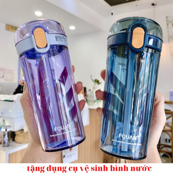 Bình nước THỂ THAO CAO CẤP 450ML - LOẠI DÀY Bình đựng nước bình nước thể thao