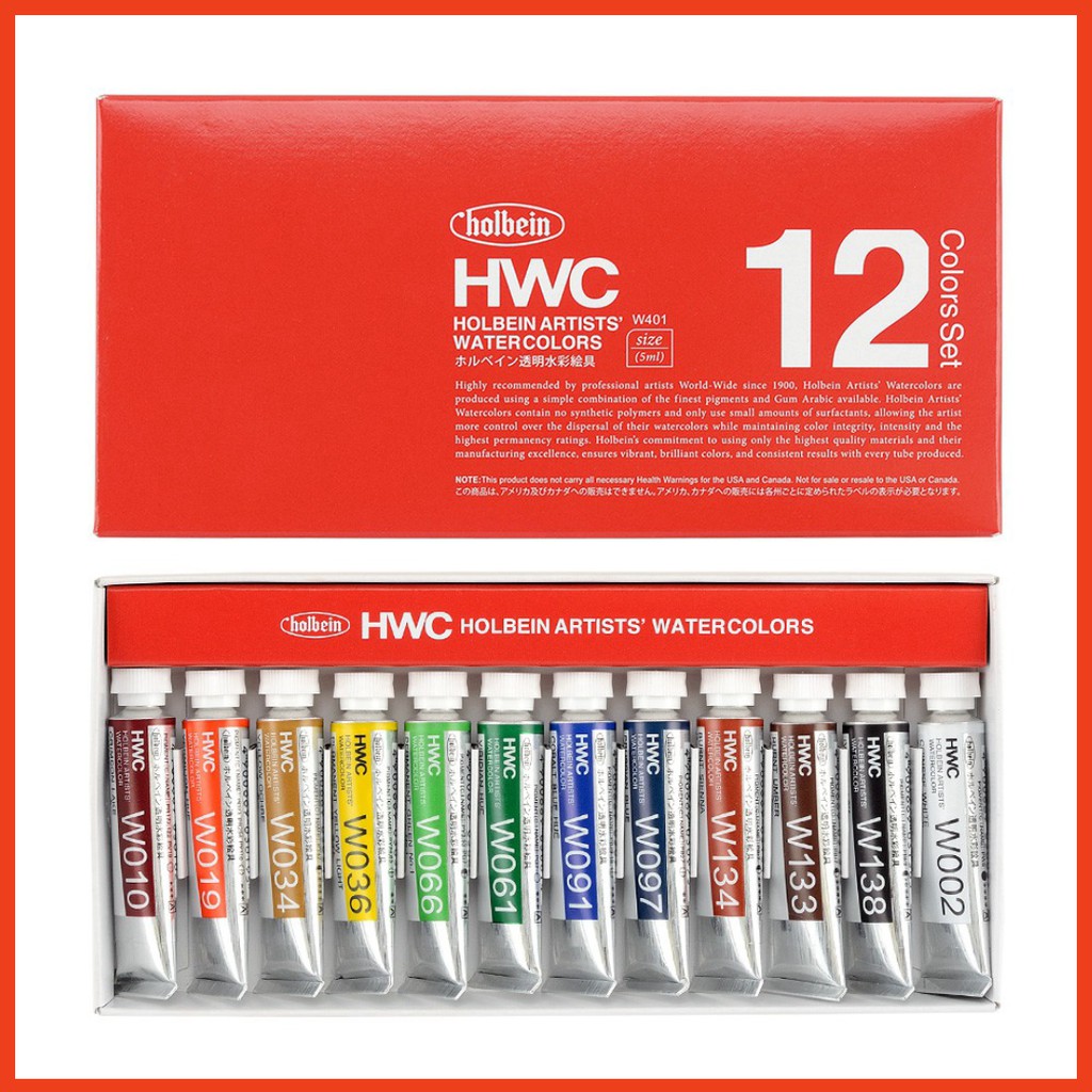 -Màu nước Holbein, Holbein artists’ watercolors -