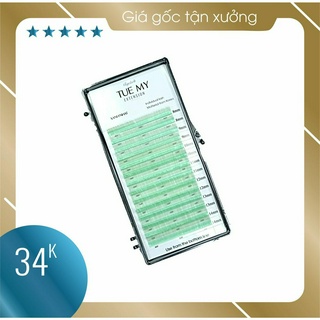 Xanh nhạt - mi lụa màu classic 0.07 mix size