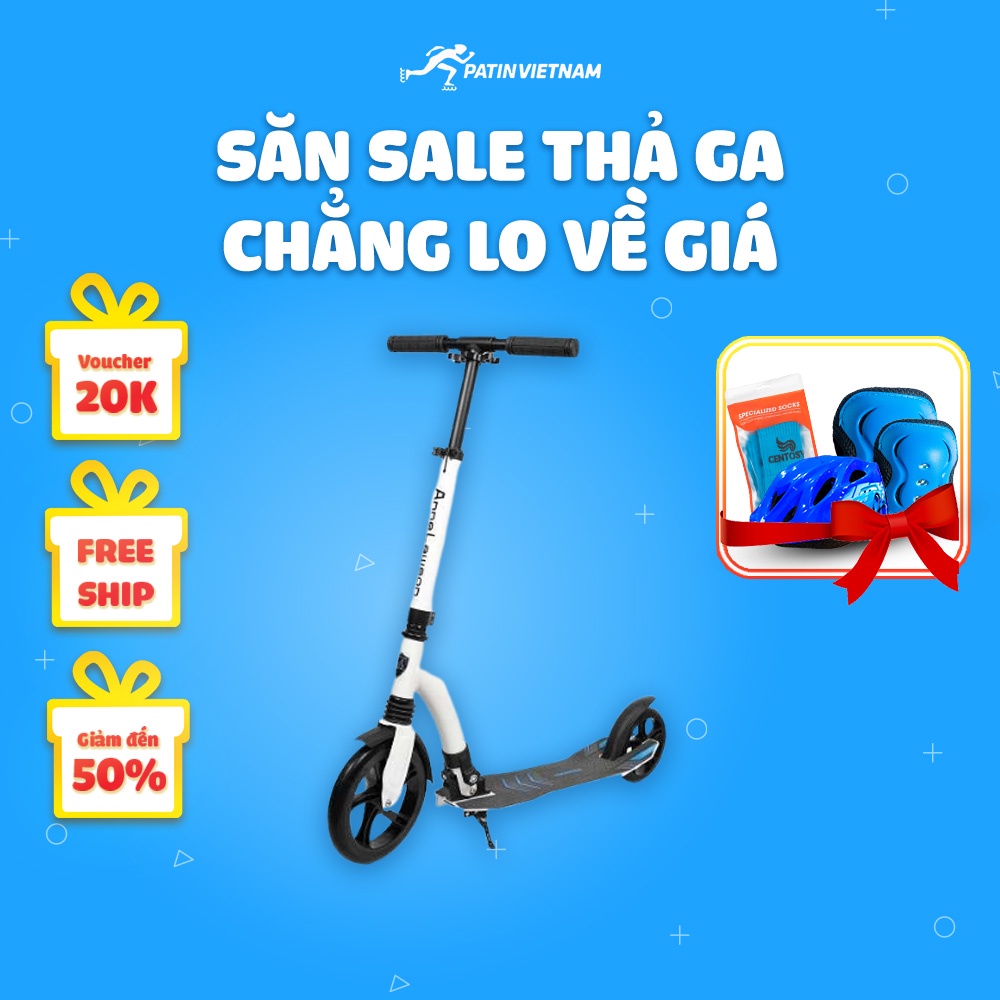 Xe trượt scooter ALS A7, xe trượt người lớn cao cấp