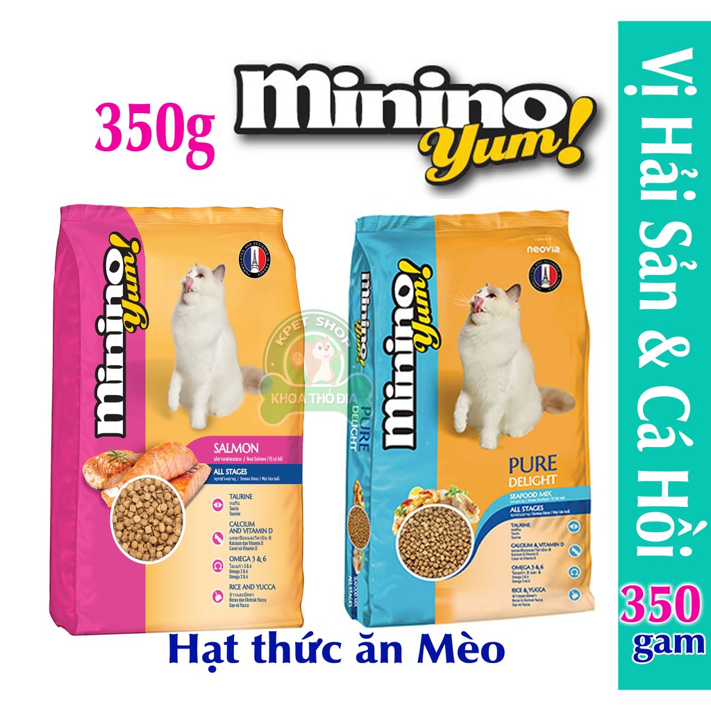 Hạt Minino YUM 350g 2 vị - Thức ăn khô cho mèo