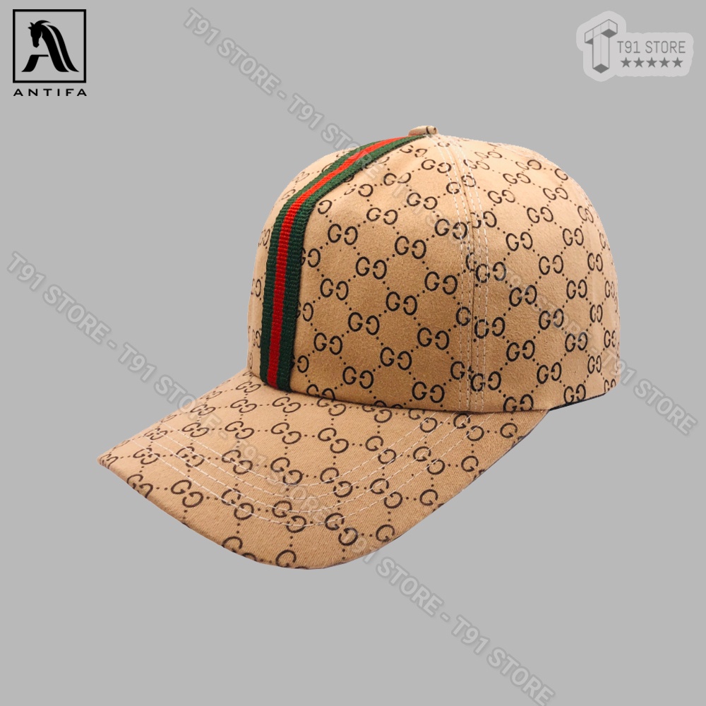 Mũ lưỡi trai GG mác dọc - Mũ thể thao GC phom dáng chuẩn, phong cách thời trang, dễ phối đồ