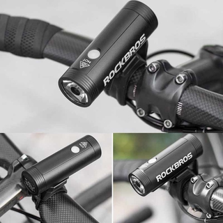 Rockbros rainproof bike light bicycle front light usb charging 400lm 800lm cycling headlight led flashlight bike accessories