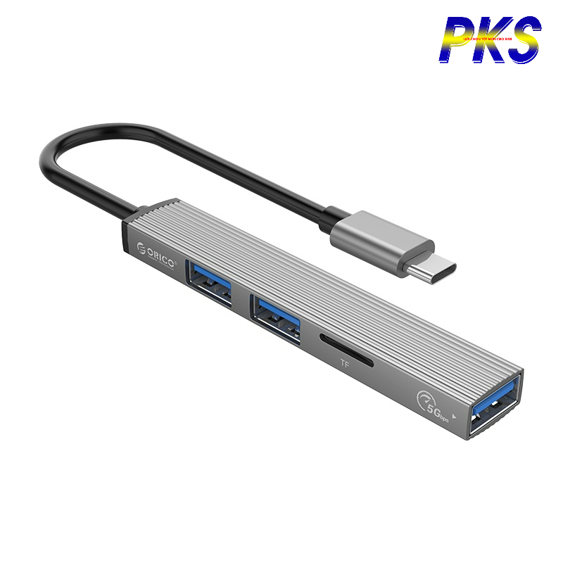 Hub chia cổng ORICO chuyển đổi Type-C sang USB 3.0 / 2.0 và khe đọc thẻ nhớ TF ORICO  AH-12F