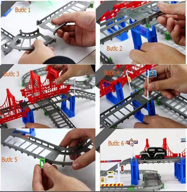 Cỡ đại Bộ đồ chơi đường đua cỡ đại  loại to 162 chi tiết