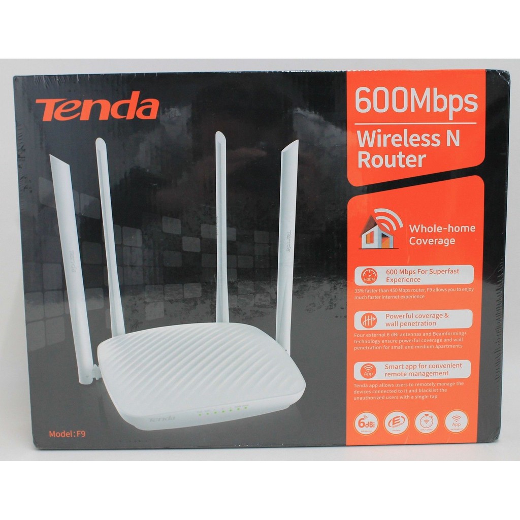 Bộ phát WiFi Tenda F9 2 băng tần bảo hành hãng 3 năm