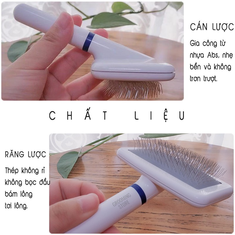 Lược grooming chuyên nghiệp - Lược chải lông chó mèo - Grooming Store