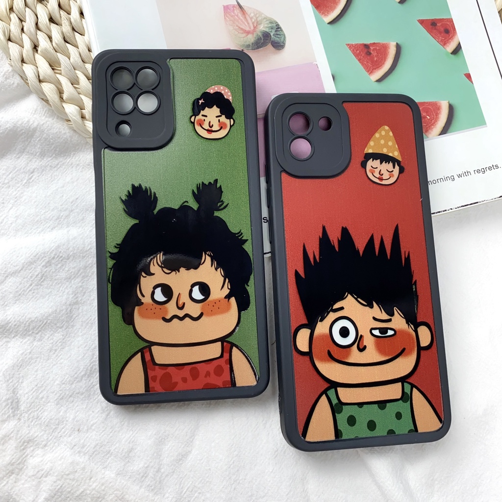 Ốp lưng Samsung Tóc Xù bóng hình viền vuông J4/J6/+/J8/A6/Plus/A7 2018/J7/Pro/Prime/A10/A10s/A20s/A20/A30/A50/A50s/A70