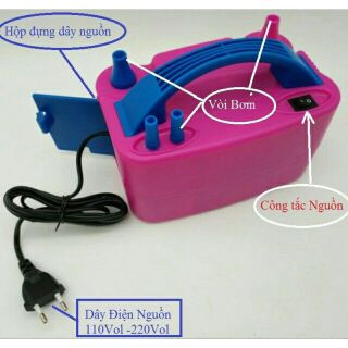 Máy bơm bóng 2 vòi bằng điện