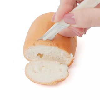 Dao rạch bánh mì cán trắng 15cm